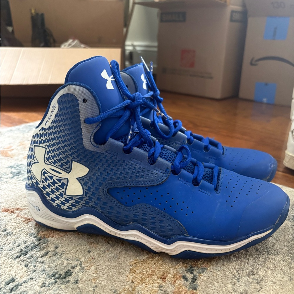 Under Armour Blue Basketball Shoes